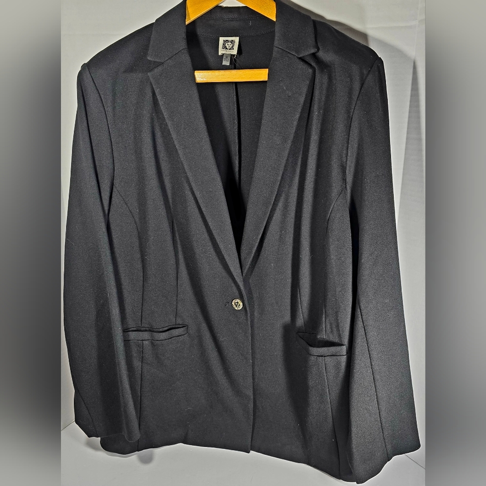 Anne Klein Classic Black Blazer size 3X